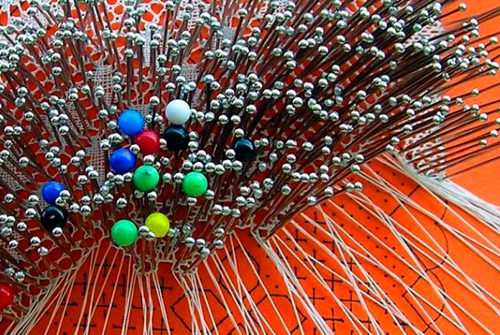 Muestra de Encajes de Bolillos